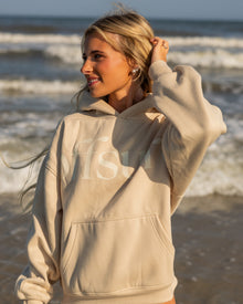 Print Pullover in Sand Dune