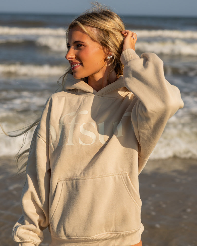Offsure Print Pullover in Sand Dune